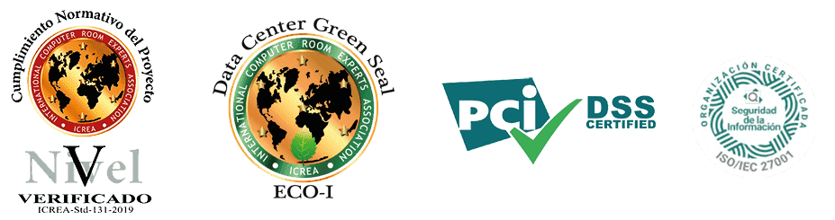 Certificaciones HostDime: ICREA V, Green Seal, PCI DSS, ISO 27001
